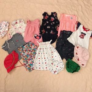 Newborn-3months girl infant summer lot